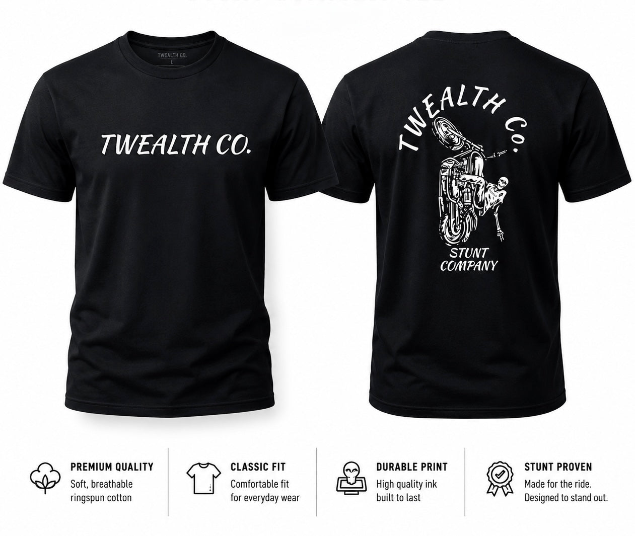 Twealth Co. Logo Tee (Black)